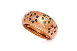 A MULTI GEM RING