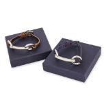 PRADA - TWO 'HORSE BIT' BRACELETS (2)