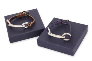 PRADA - TWO 'HORSE BIT' BRACELETS (2)
