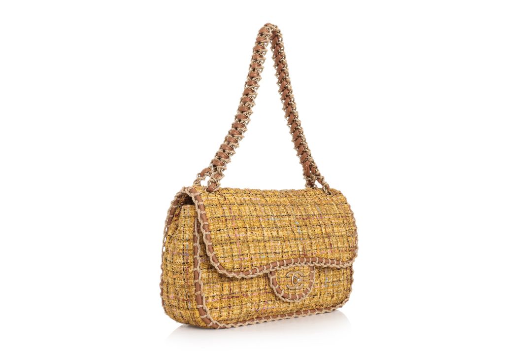 CHANEL - A TWEED 'ST TROPEZ' KARL LAGERFELD FLAP BAG - Image 2 of 3
