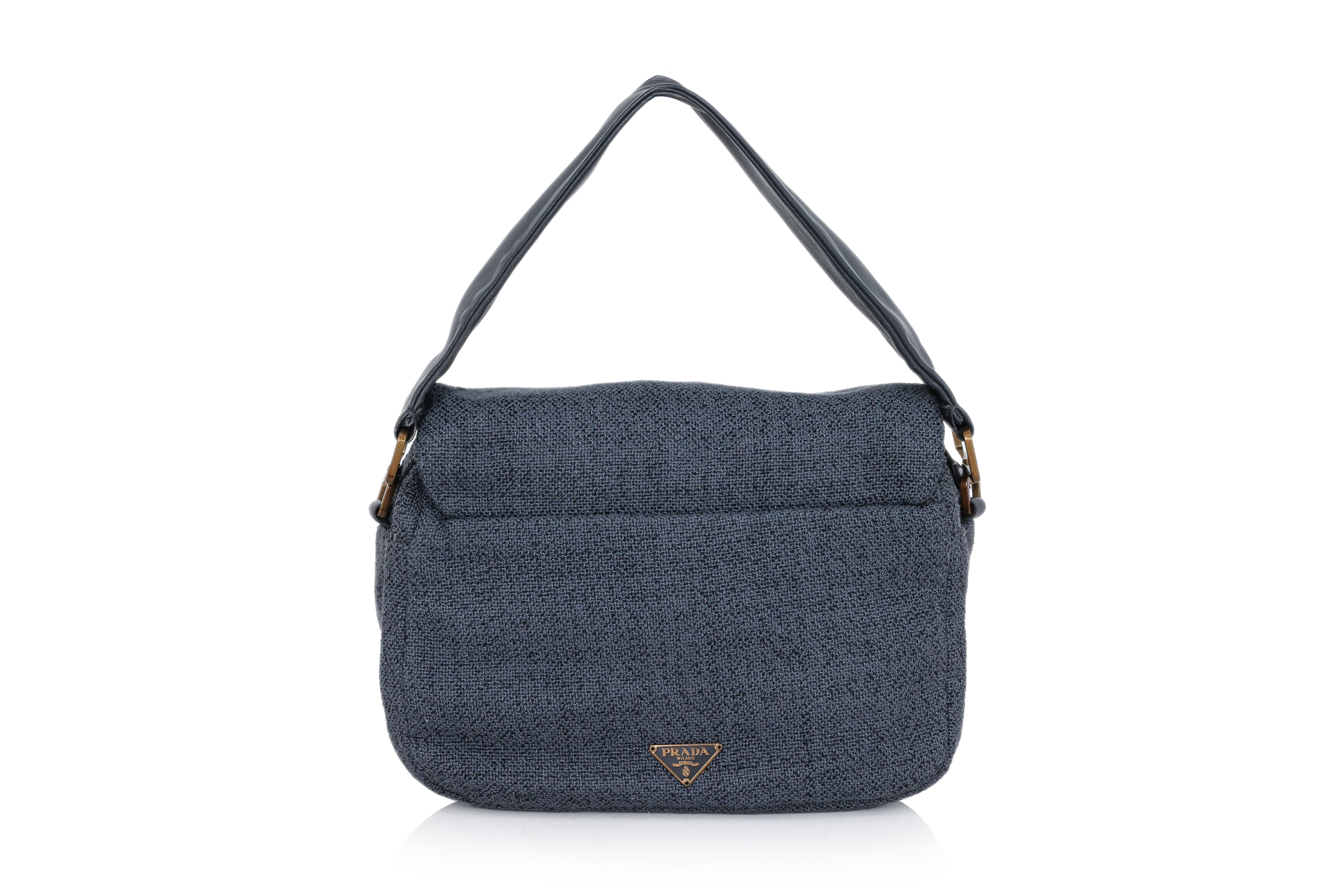 PRADA - A GREY TWEED HANDBAG