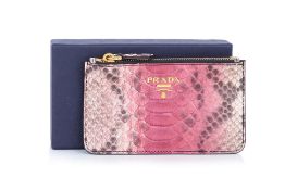 PRADA - A PYTHON MINI POUCH