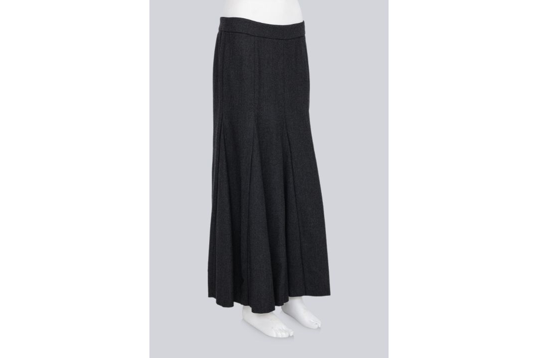 PRADA - A 1990 GREY TRUMPET GODET SKIRT - Image 2 of 3