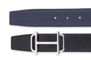HERMES - A REVERSIBLE LEATHER BELT