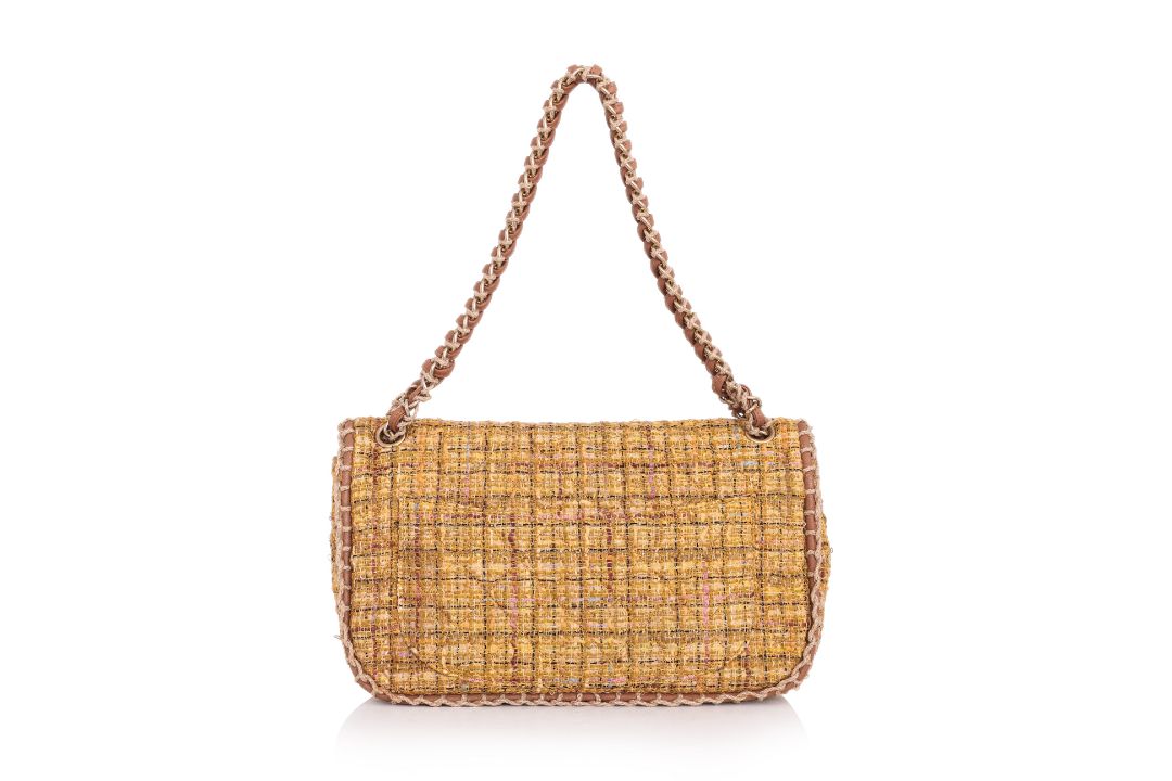CHANEL - A TWEED 'ST TROPEZ' KARL LAGERFELD FLAP BAG - Image 3 of 3