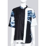 JIL SANDER - A CONTRAST PRINT SHIRT
