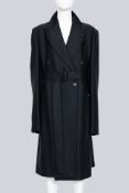LOUIS VUITTON - A BLACK TRENCH COAT