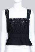MIU MIU - A BLACK CROP TOP