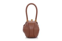 GABRIELA HEARST – A COGNAC LEATHER ‘NINA’ BAG