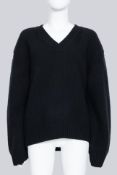 PRADA - A HEAVY V-NECK LANA WOOL SWEATER