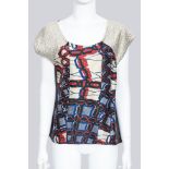 DRIES VAN NOTEN - A SLEEVELESS MULTI-PANEL SHIRT