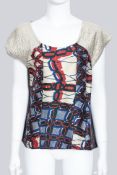 DRIES VAN NOTEN - A SLEEVELESS MULTI-PANEL SHIRT