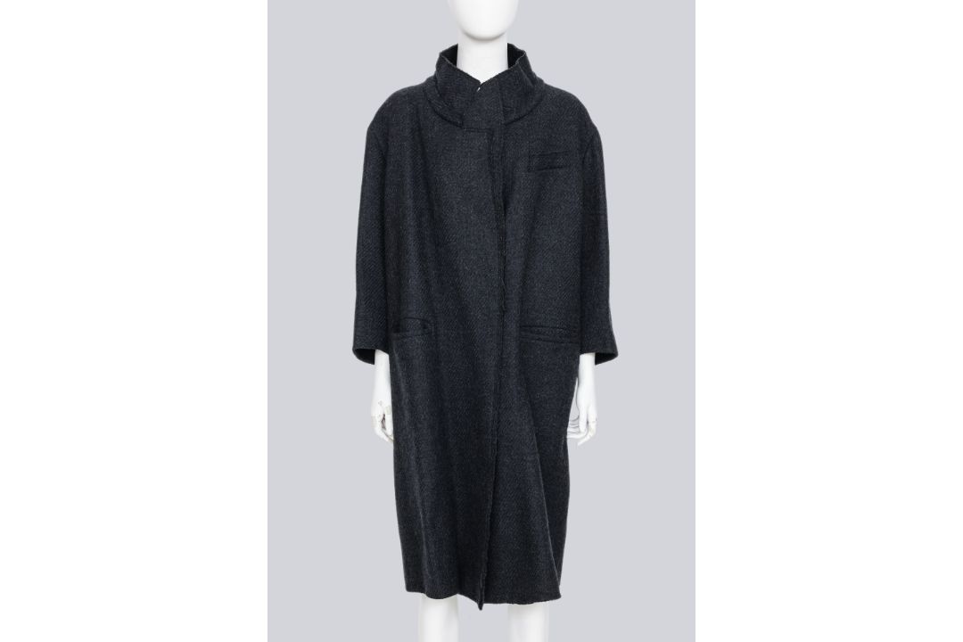 PRADA - A WOOL TRENCH COAT - Image 1 of 3