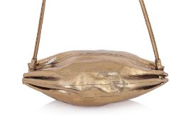 MARIMEKKO - A GOLD 'KARLA' CROSSBODY BAG
