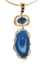 EMANUEL UNGARO - A GOLD-TONE SCULPTURAL NECKLACE (1)