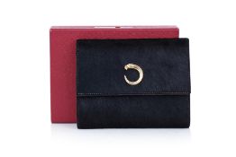A CARTIER CALF SKIN BLACK WALLET