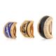 HERMÈS AND CHRISTIAN DIOR - THREE PAIRS OF ENAMEL CLIP EARRINGS - Image 2 of 3