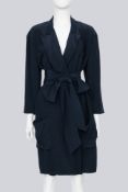 MIU MIU - A SILK TRENCH COAT WITH MATCHING BELT