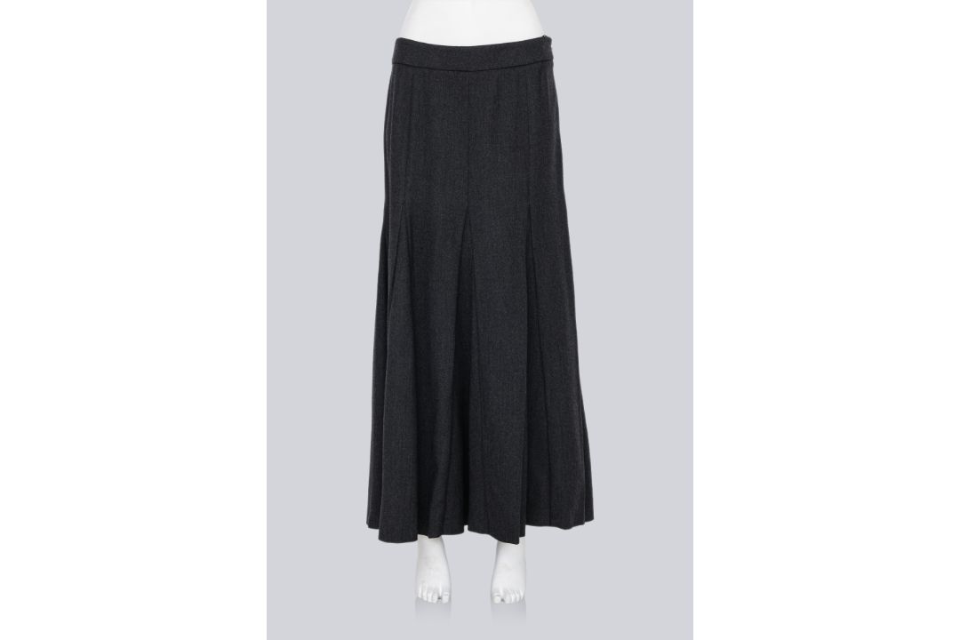 PRADA - A 1990 GREY TRUMPET GODET SKIRT - Image 1 of 3