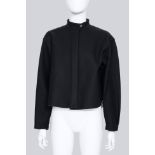 JIL SANDER - A NAVY CROPPED GAKURAN JACKET