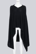 GIORGIO ARMANI - A CASHMERE ZIP UP PONCHO