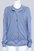 JIL SANDER - A BLUE CARDIGAN SET