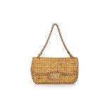 CHANEL - A TWEED 'ST TROPEZ' KARL LAGERFELD FLAP BAG