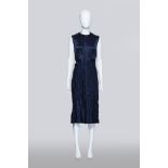 JIL SANDER - A NAVY SLEEVELESS DRESS