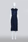 JIL SANDER - A NAVY SLEEVELESS DRESS