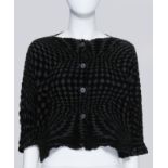 ISSEY MIYAKE ME - A BLACK CARDIGAN