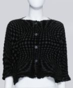 ISSEY MIYAKE ME - A BLACK CARDIGAN