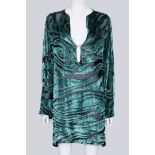 GUCCI - A VELVET DEVORE DRESS