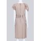 PRADA - A BLUSH ASYMMETRICAL RUCHED DRESS - Image 3 of 3