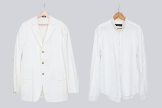 POLO RALPH LAUREN & LOUIS VUITTON - A JACKET AND A DRESS SHIRT
