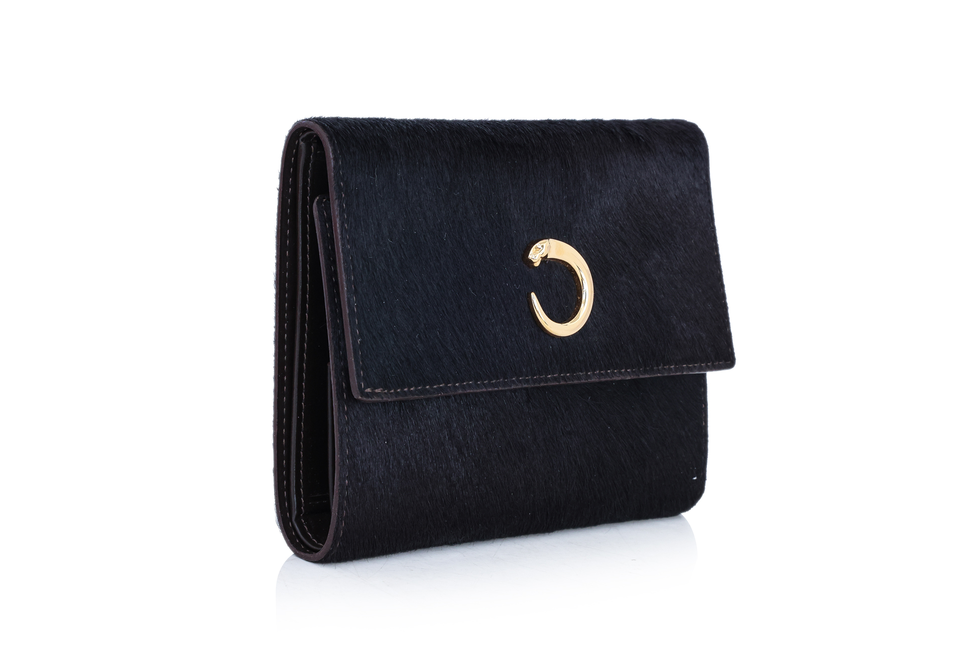 A CARTIER CALF SKIN BLACK WALLET - Image 3 of 4