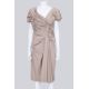 PRADA - A BLUSH ASYMMETRICAL RUCHED DRESS - Image 1 of 3