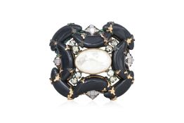 SCHREINER NEW YORK & BALENCIAGA - TWO BROOCHES