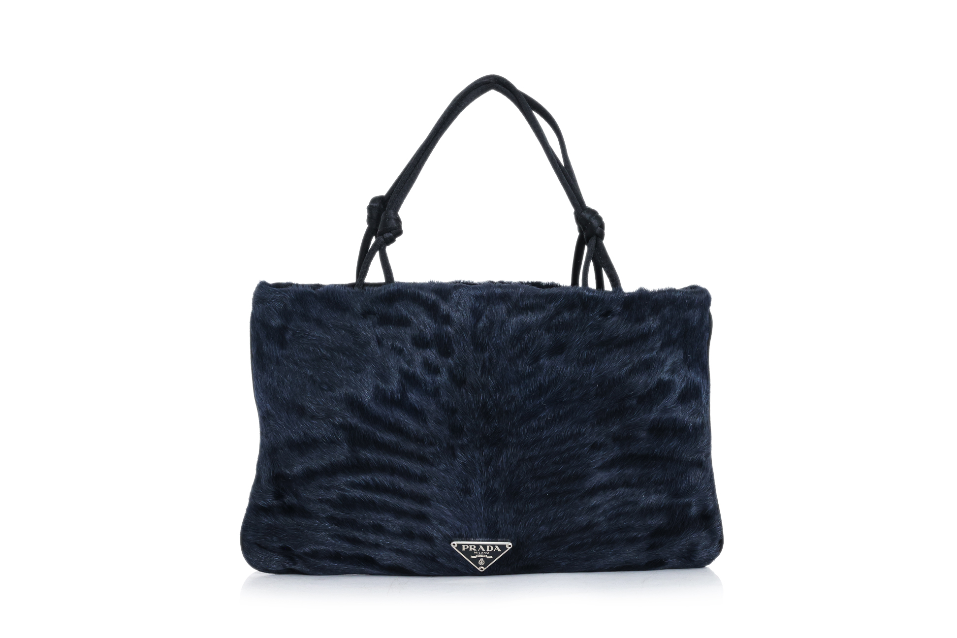 PRADA - AN ASTRAKHAN FUR MINI EVENING BAG