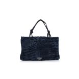 PRADA - AN ASTRAKHAN FUR MINI EVENING BAG
