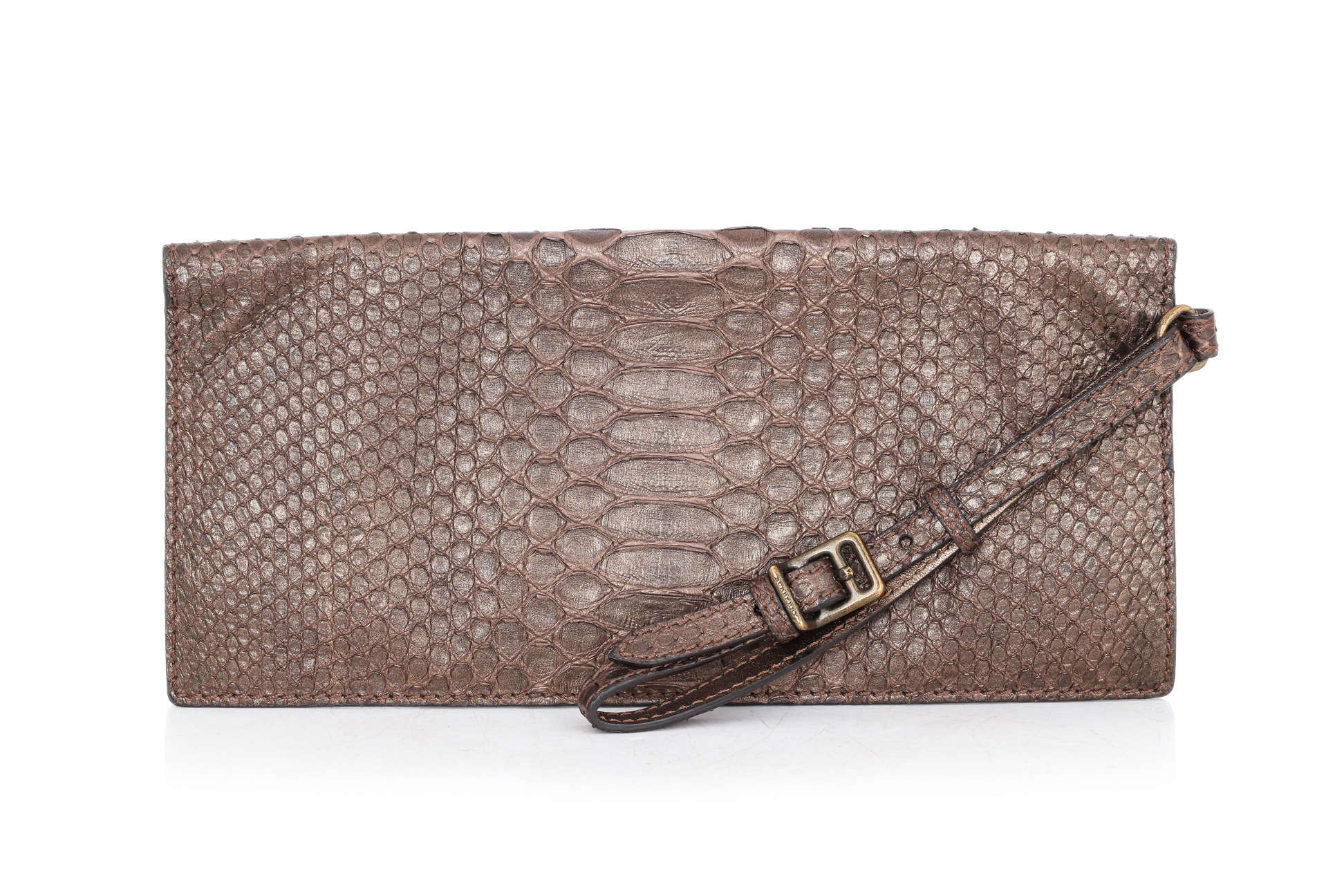 BURBERRY - A FOLD OVER CLUTCH - Image 3 of 3