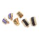 HERMÈS AND CHRISTIAN DIOR - THREE PAIRS OF ENAMEL CLIP EARRINGS - Image 1 of 3