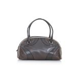 PRADA - A GREY VITELLO BOWLER BAG
