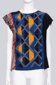 DRIES VAN NOTEN - AN ANKARA PRINT EMBROIDERED T-SHIRT