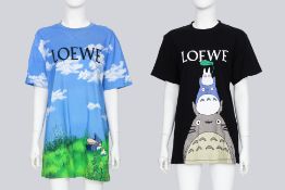 LOEWE - A PAIR OF STUDIO GHIBLI T-SHIRTS