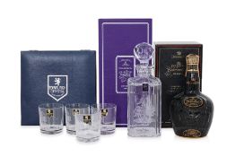 ROYAL SALUTE DIRECTOR'S CELEBRATION RESERVE, EDINBURGH CRYSTAL DECANTER AND GLASSES