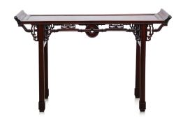 A CHINESE HARDWOOD ALTAR TABLE