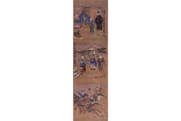 A CHINESE INK AND COLOUR PAINTING