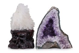 TWO LARGE QUARTZ SPECIMENS
