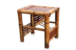 A BAMBOO SIDE TABLE