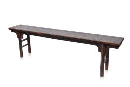 A CHINESE ELM BENCH